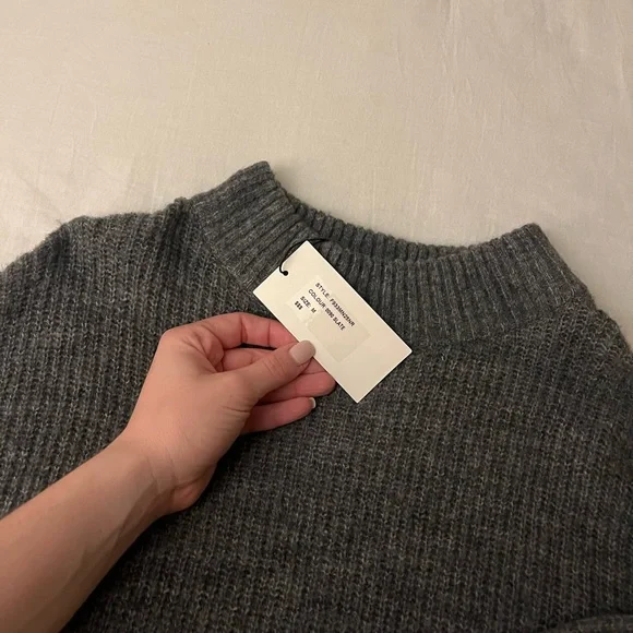 Boutique Gray Sweater - Picture 2 of 2